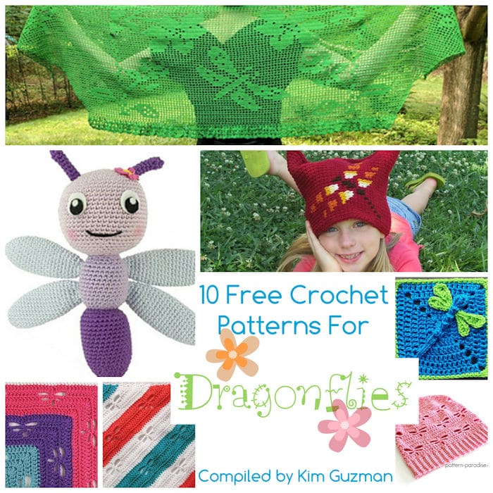 Link Blast: 10 Free Crochet Patterns for Dragonflies