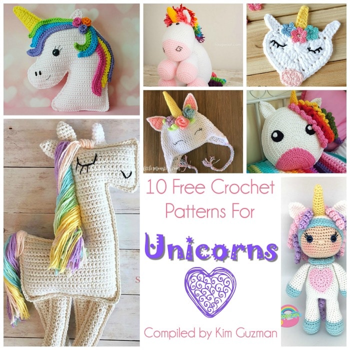 PATTERN- Sitting Unicorn Applique-Crochet Pattern, Pdf | eduaspirant.com