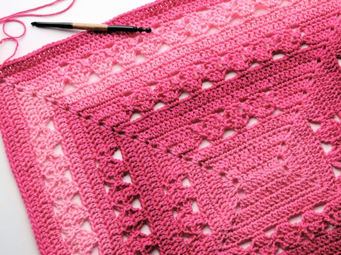 Lunar Crossings Rectangle Blanket Free Crochet Pattern CrochetKim™