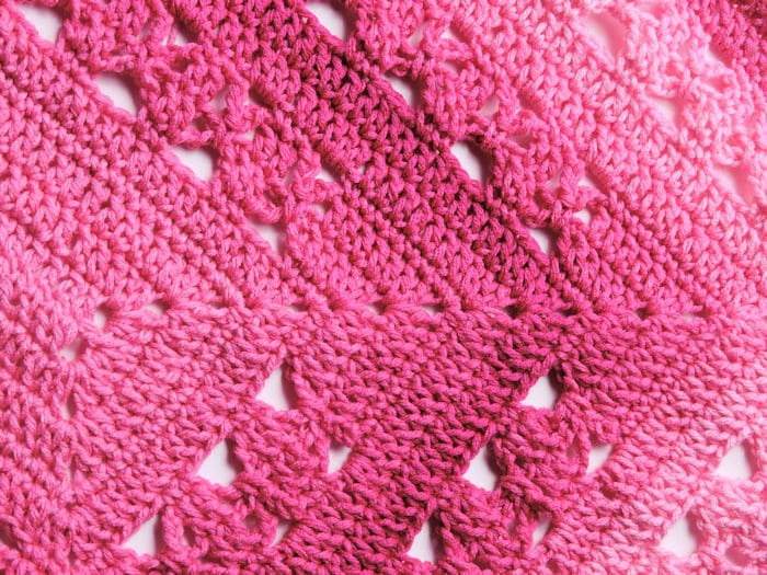 Lunar Crossings Rectangle Blanket | CrochetKim Free Crochet Pattern