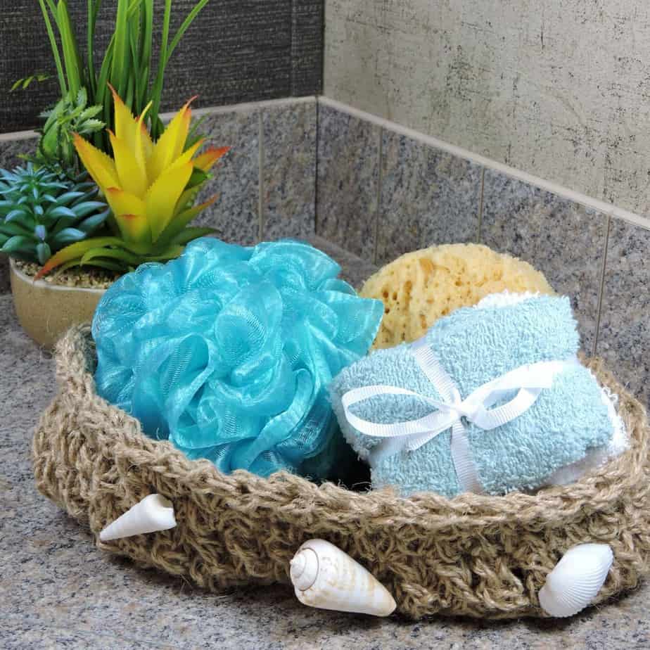 Spa Bath Rope Basket 