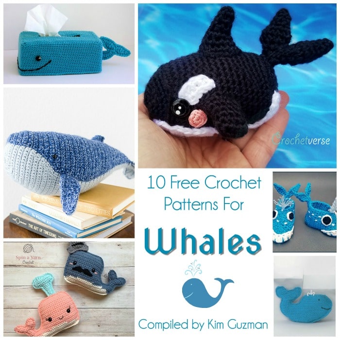 Crochet Patterns for Whales Collage