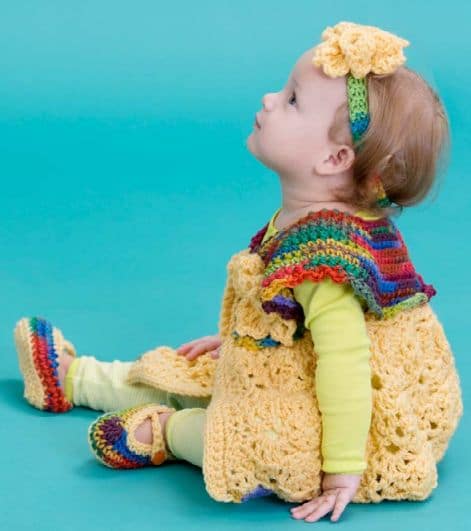 Fall Baby Sweater Set CrochetKim Free Crochet Pattern