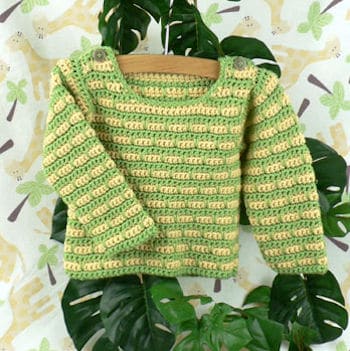 Free tunisian crochet store baby sweater patterns