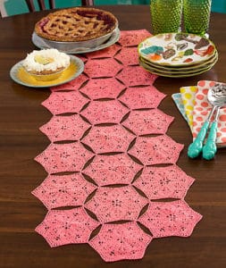 Food on a table, with Yarn and Crochet