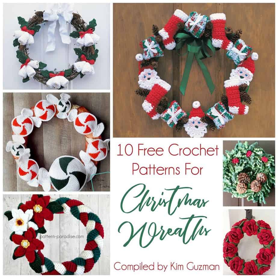 Crochet Christmas Wreaths