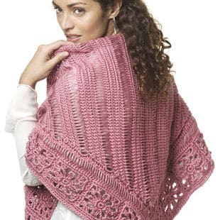 Friendship Broomstick Lace Shawl Free Crochet Pattern - CrochetKim™