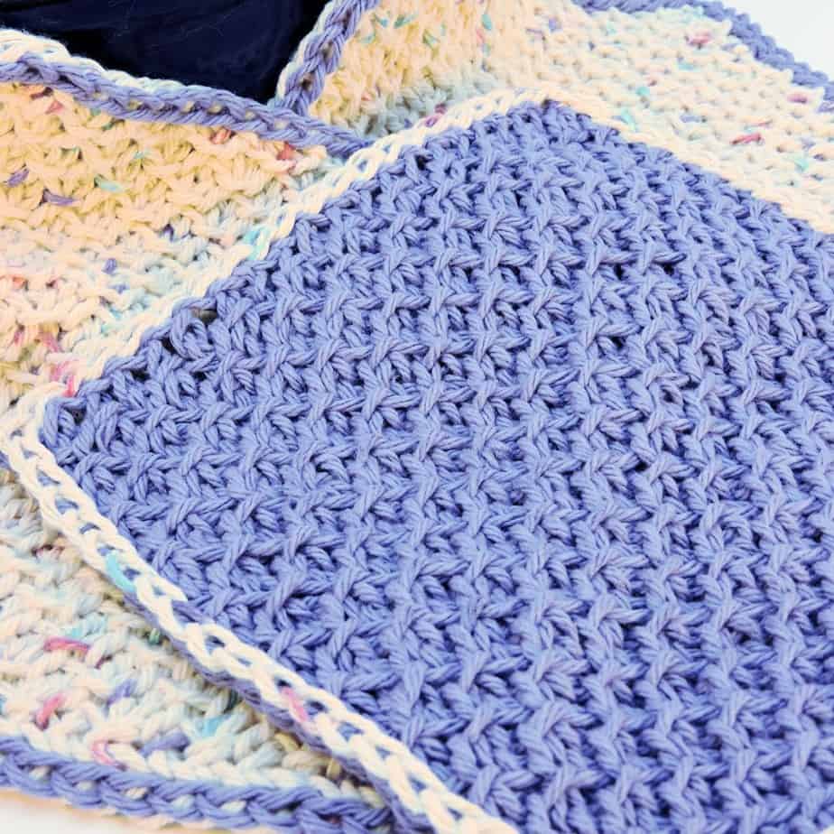Honeycomb Scrubs Washcloth CrochetKim Free Crochet Pattern