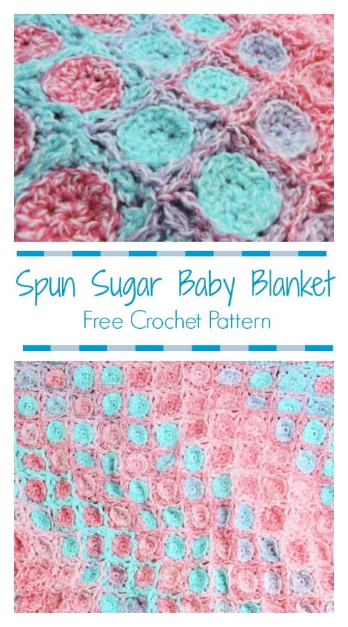 Spun Sugar Baby Blanket CrochetKim Free Crochet Pattern