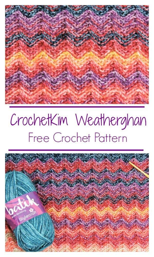 CrochetKim Birth Temperature Blanket Weatherghan Free Crochet Pattern