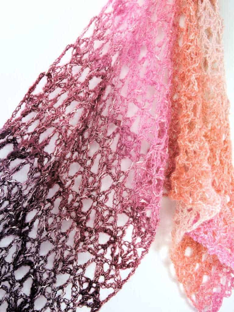 Berry Bubblegum Fling Wrap CrochetKim free Crochet Pattern