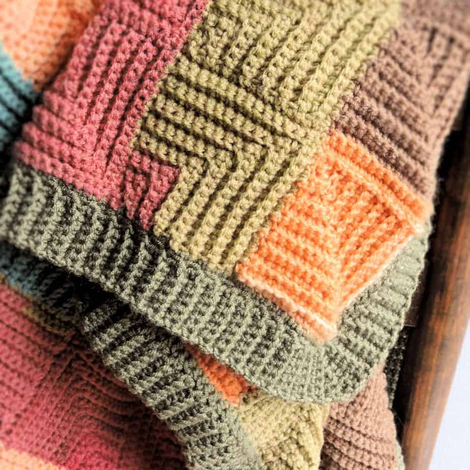 Patchwork Throw Free Crochet Pattern