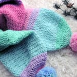 Easy Sparkle Double Thick Scarf Free Crochet Pattern for Beginners