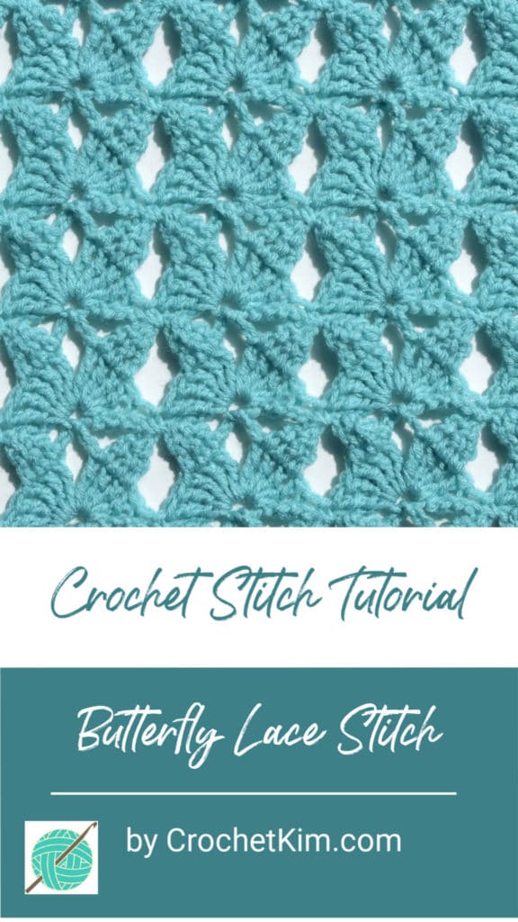 Butterfly Lace CrochetKim Free Crochet Stitch Tutorial