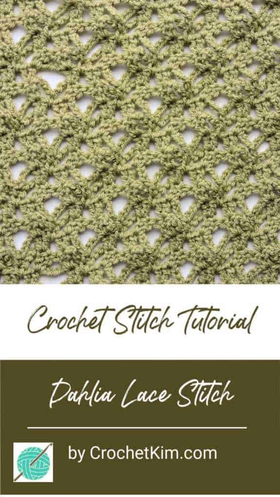 Dahlia Lace CrochetKim Free Crochet Stitch Tutorial