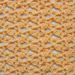 Diagonal Cluster Lace Crochet Stitch