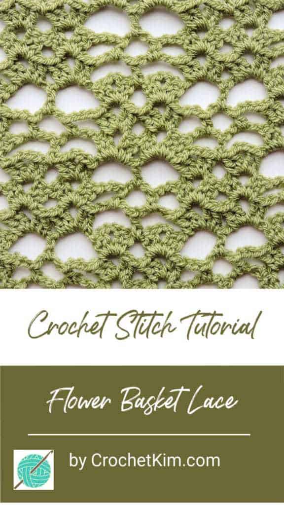 Flower Basket Lace CrochetKim Free Crochet Stitch Tutorial