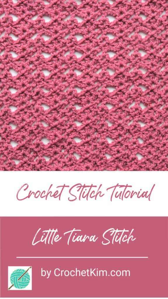 Little Tiara CrochetKim Free Crochet Stitch Tutorial