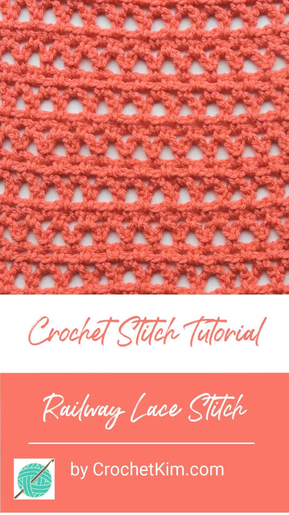 Railway Lace Free Crochet Stitch Tutorial - CrochetKim™