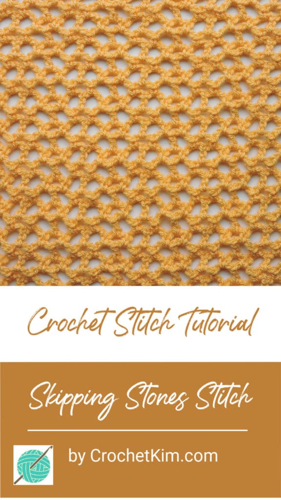 Skipping Stones CrochetKim Free Crochet Stitch Tutorial