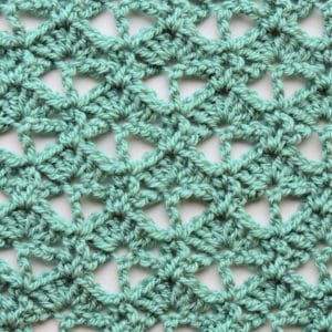 Spiked Fans Crochet Stitch