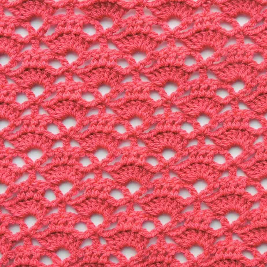 Snapdragon Lace Crochet Stitch 