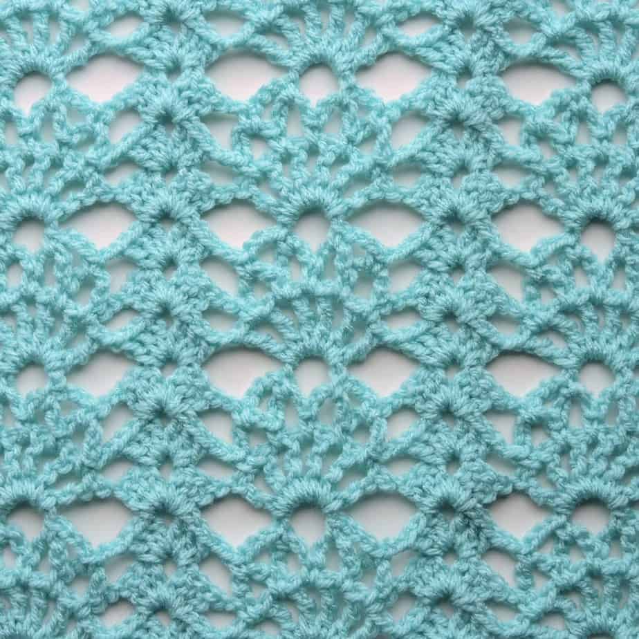 Sunspray Lace Crochet Stitch