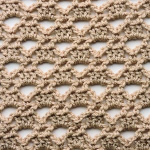 Triangle Lace Crochet Stitch 