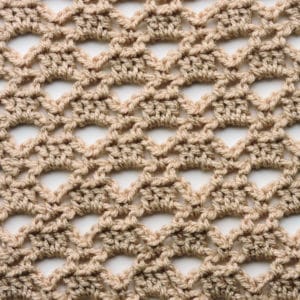 Triangle Lace Crochet Stitch