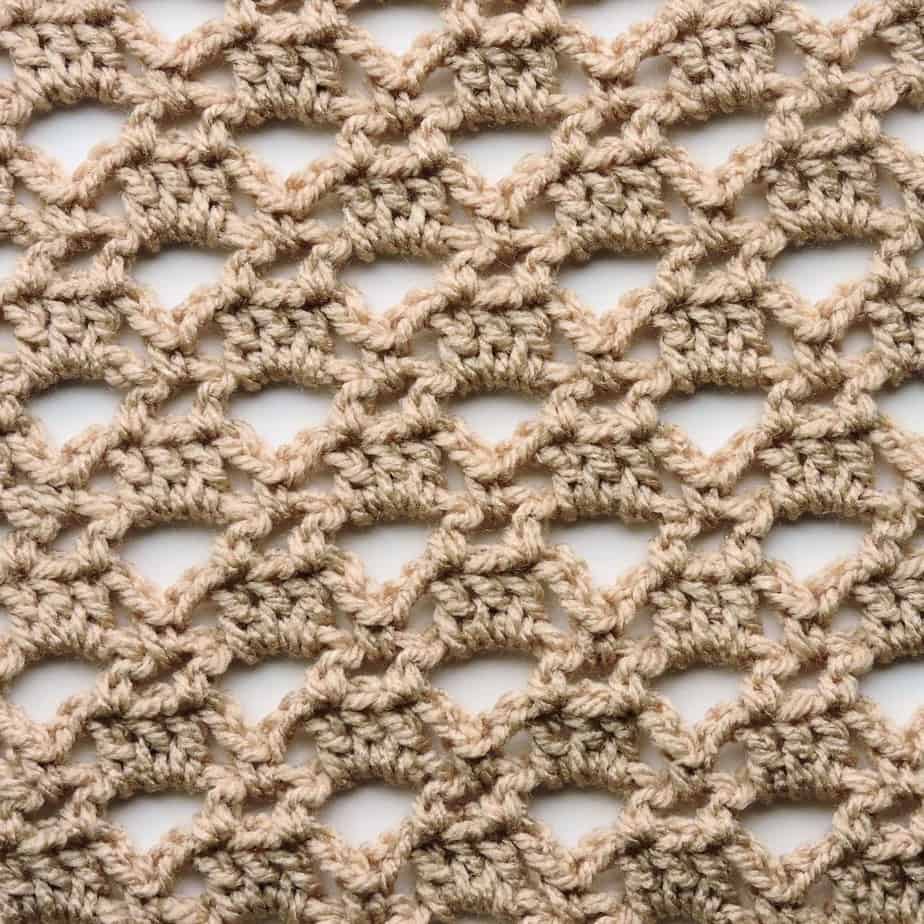 Triangle Lace Free Crochet Stitch Tutorial - CrochetKim™