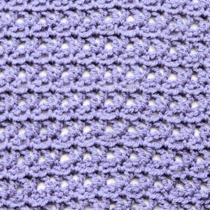 V Stitch Lace Free Crochet Stitch