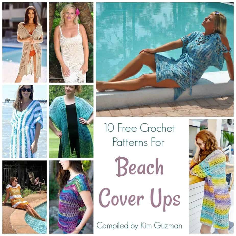 10 Free Crochet Patterns for Beach Cover Ups CrochetKim™