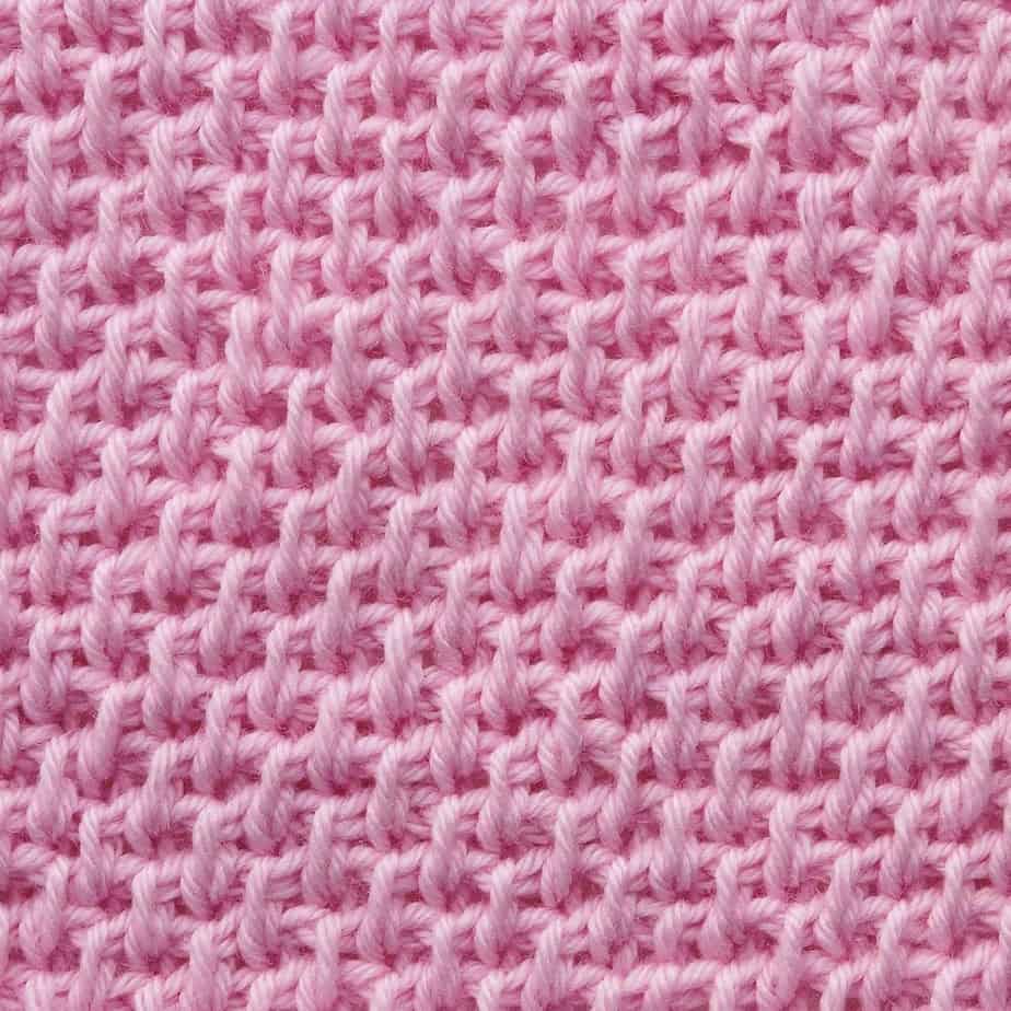 Tunisian Alternating Knit Stitch and Chain Back Bar Crochet Stitch Tutorial