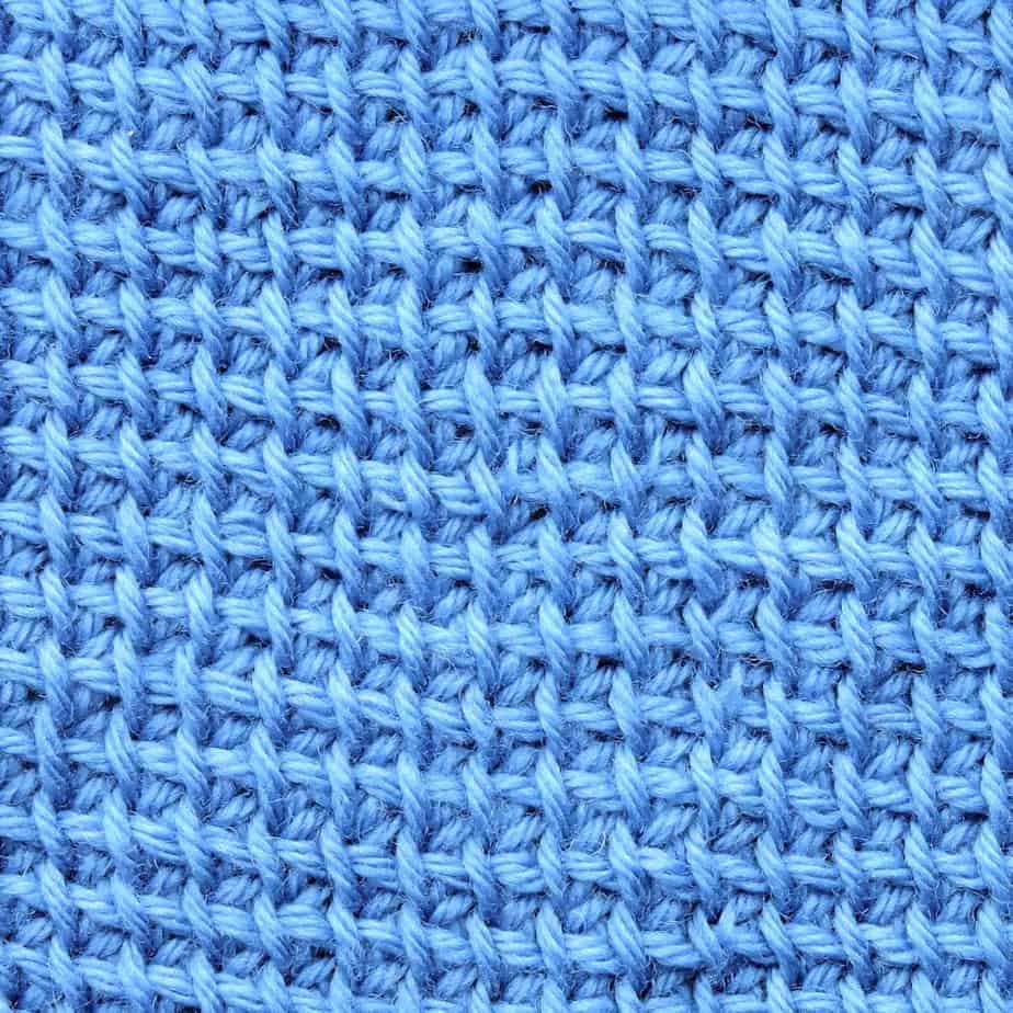 Tunisian Flat Simple Stitch fka Modified Simple Stitch CrochetKim Crochet Stitch Tutorial
