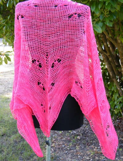 Mariposa Lace Shawl Tunisian Crochet Pattern