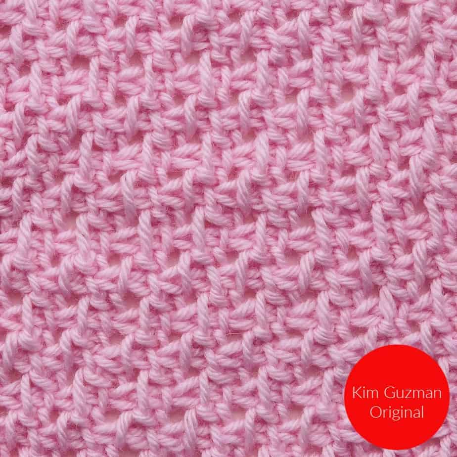 Tunisian Alternating Half Slip Stitch and Yarn Over Crochet Stitch Tutorial
