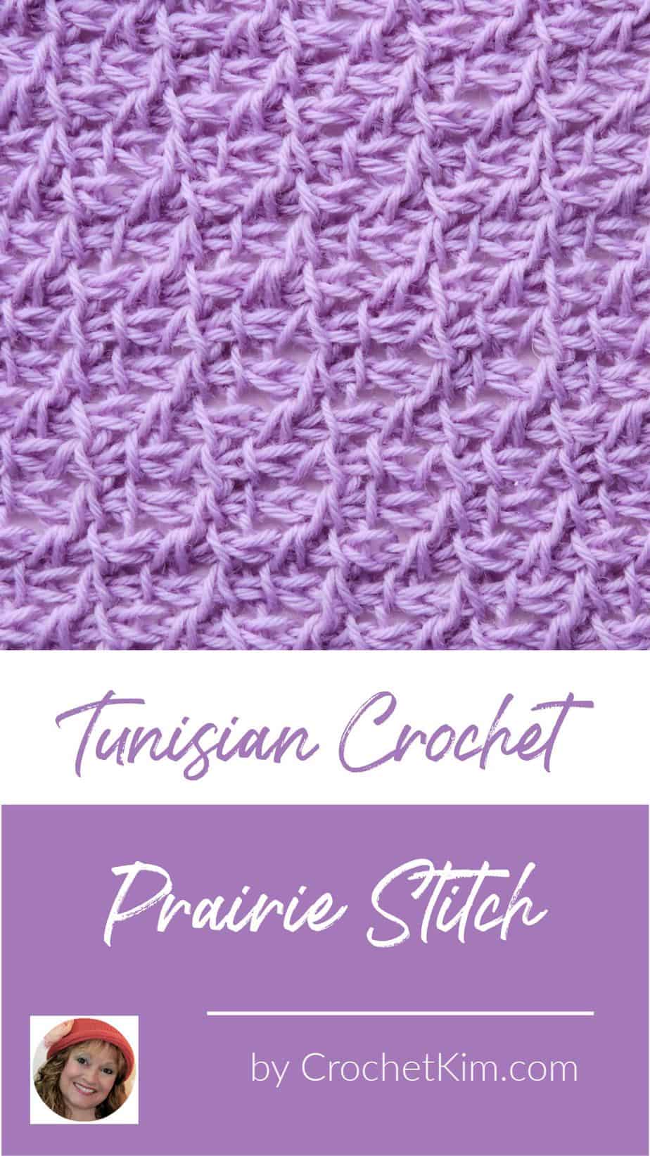 Tunisian Prairie Stitch Crochet Stitch Tutorial - CrochetKim™