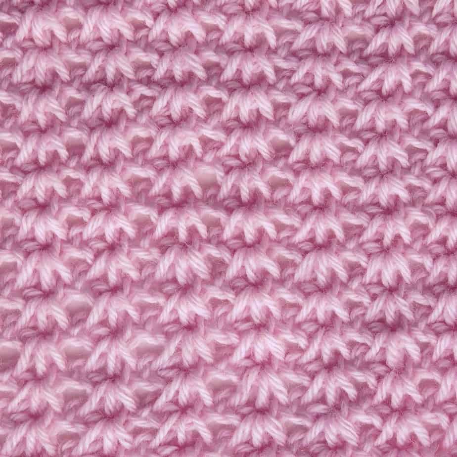 Tunisian Tiny Clusters CrochetKim Crochet Stitch Tutorial