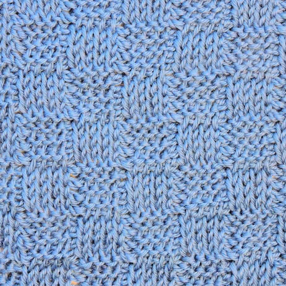 Tunisian Basketweave Ver. 1 Knit and Purl Crochet Stitch Pattern 
