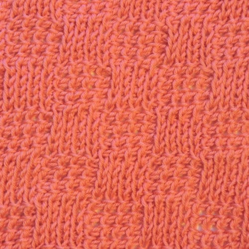 Tunisian Basketweave Ver. 3 Knit and Purled Knit Crochet Stitch Pattern ...
