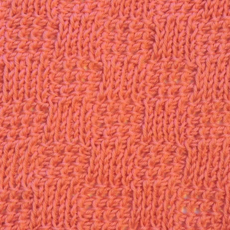 Tunisian Basketweave Ver. 3 Knit and Purled Knit Crochet Stitch 