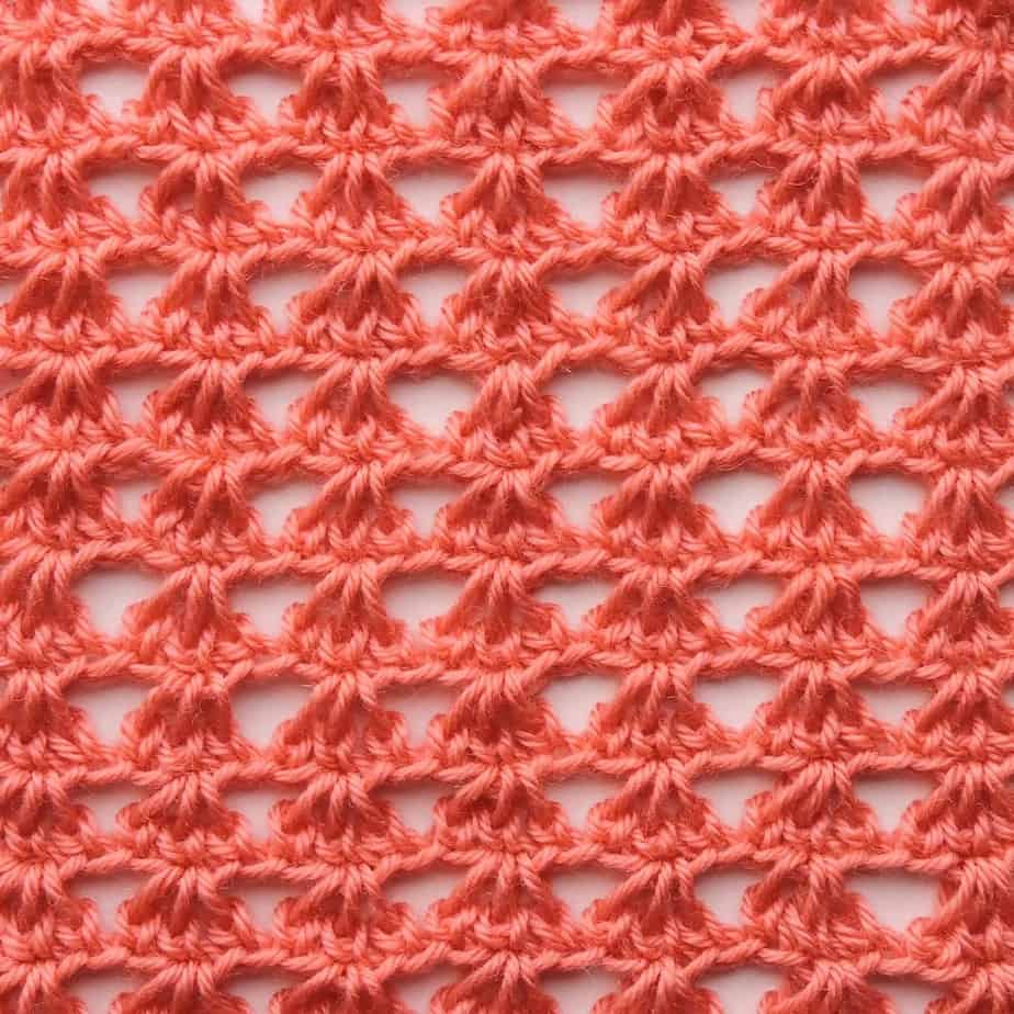 Tunisian Extended Shells Crochet Stitch 