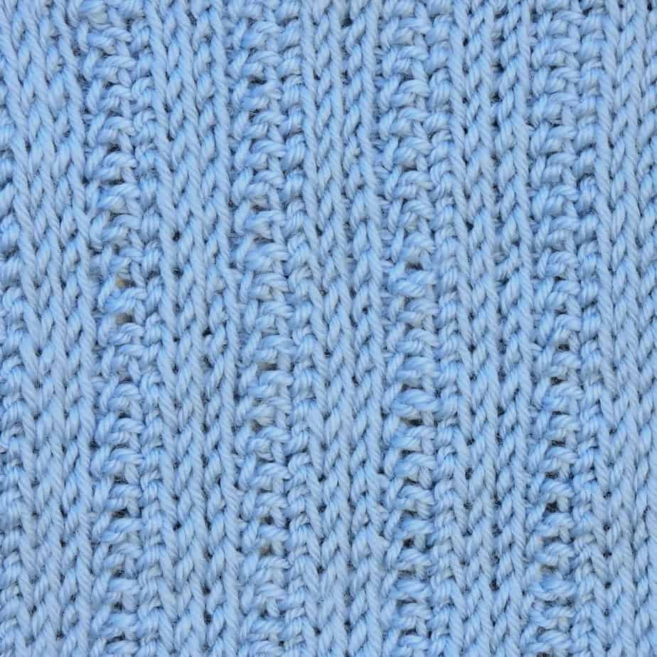  Tunisian Knit Reverse Ribbing 3x1 Crochet Stitch 