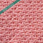 Tunisian Seed Stitch Crochet Stitch Tutorial