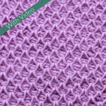Tunisian Smock Stitch Crochet Stitch Pattern