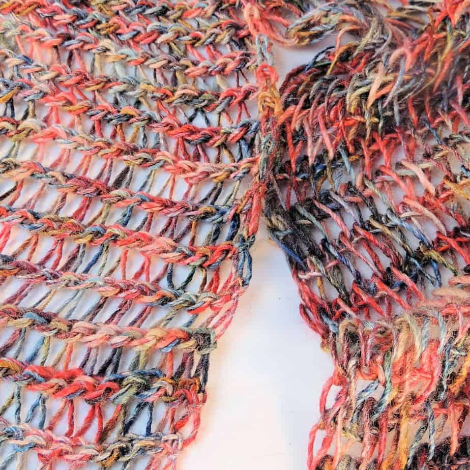 A close up of a scarf
