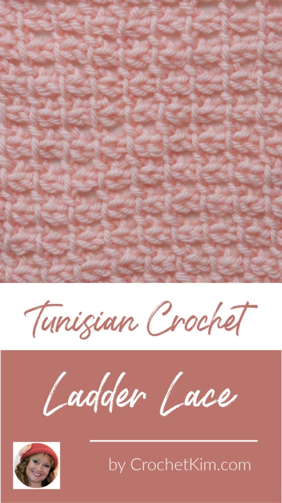 Tunisian Ladder Lace CrochetKim Crochet Stitch Tutorial