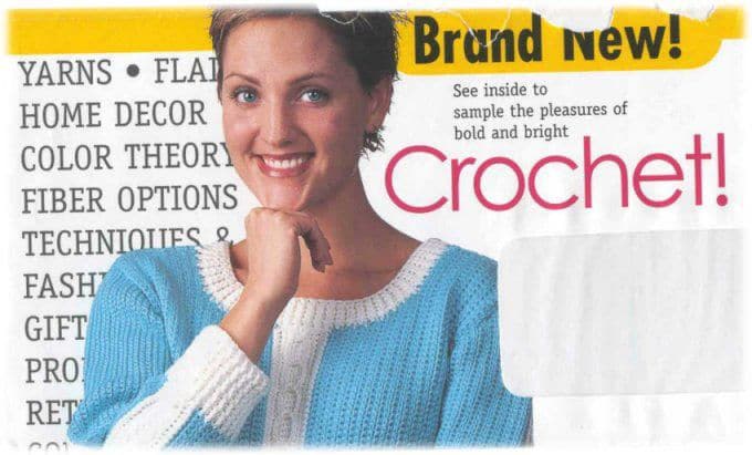 Crochet! magazine introductory envelope 2001