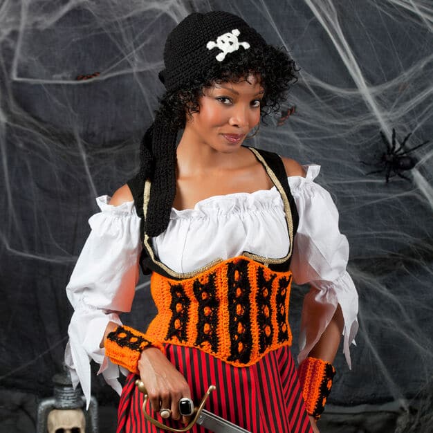 Halloween Wench Corset Costume Free Crochet Pattern