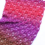 Lace Jewels Hooded Scarf Free Crochet Pattern